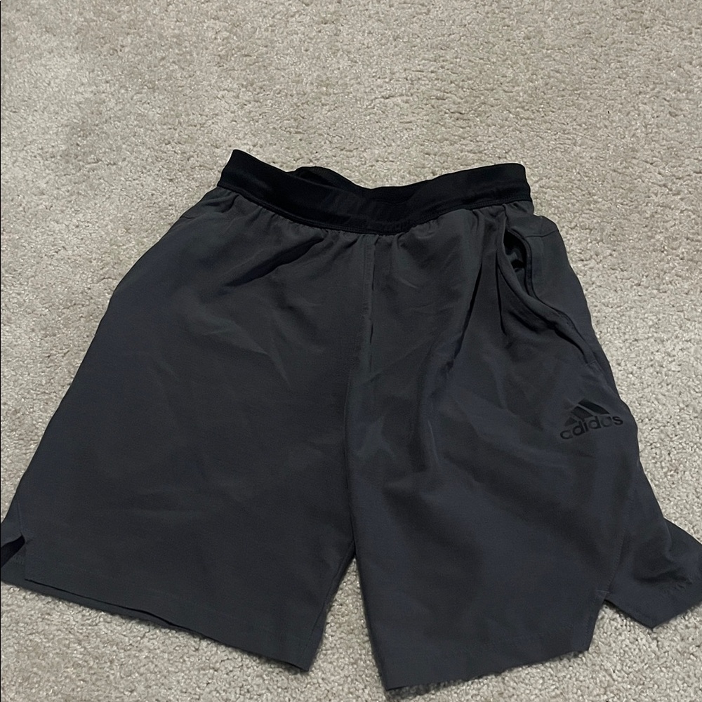 Adidas Men's Dark Gray Athletic Shorts